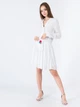 Повседневное платье с юбкой-плиссе Unique 21 LPD1-30 S (37299S) Белый - изображение 1