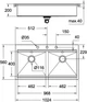 Кухонная мойка GROHE Sink K800 1024x560 31585SD0 на 2 чаши - изображение 8