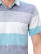 Чоловіча сорочка LC Waikiki в смужку і з коротким рукавом M Біла ( LCWShirt-2784-1) - зображення 4