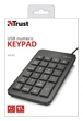 Числова клавіатура Trust Xalas USB Numeric Keypad BLACK - зображення 4