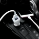 Автомобільний зарядний пристрій Hoco Z23 2 USB 2.4A білий для телефону та гаджетів - зображення 7
