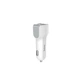 Автомобільний зарядний пристрій HOCO Z23 grand style dual-port car charger set with iP cable White (6957531078012) - изображение 1