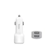 Автомобільний зарядний пристрій HOCO Z23 grand style dual-port car charger set with Micro cable White (6957531078029) - изображение 5