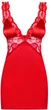 Эротический комплект женский Obsessive Secred chemise XXL Красный (5901688206805) - изображение 3