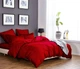 Комплект постельного белья CottonTwill Семейный 220х250 см Сатин Solid Colors Красный (К009-6) - изображение 1