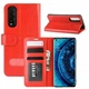 Класичний чохол-книжка Deexe Wallet Style для OPPO Find X2 - Red - зображення 8