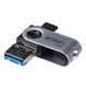 Flash Patriot USB 3.1 Trinity 3-in-1 128GB (Type-A/Type-C/micro-USB) Black (PEF128GTRI3USB) - изображение 1