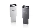Флеш-накопичувач Apacer USB 2.0 AH310 32GB Metal silver (AP32GAH310S-1) - изображение 2