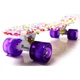 Детский пенни борд скейт Sport Space "Violet Flowers" c PU-колесами Разноцветный 55х15 см (DP-1655323483) - изображение 5