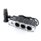 Розгалужувач прикурювача CARLIFE 3в1 + USB CS301 - зображення 1