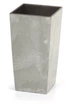 Горшок с кашпо для растений 2в1 PROSPERPLAST URBI SQUARE BETON 2/4 л 5905197266732 - изображение 3