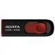 USB флеш накопитель ADATA 64GB C008 Black+Red USB 2.0 (AC008-64G-RKD) - изображение 1