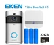 Відеодзвінок Eken V5 Смарт Wi-Fi Сріблястий (3408) - зображення 5