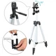 Універсальний штатив для телефону з Bluetooth пультом управління камерою TRIPOD 3110 102см металевий - зображення 8