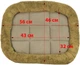 Legowisko dla psów i kotów FX home Comfort 56x46x8 cm Oliwkowo-szare (2820000013637) - obraz 5