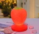 Силиконовый LED светильник-ночник с аккумулятором Клубника. Красный - изображение 9