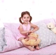 Простынь на резинке Cosas Детская Бязь Премиум Zig crey rose 60х120 (4822081055276) - изображение 4
