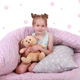 Простынь на резинке Cosas Детская Бязь Премиум Zig crey rose 60х120 (4822081055276) - изображение 7