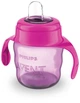 Чашка з м'яким носиком та ручками philips avent 6 міс + рожева (scf551/03) (200 мл) (8710103854364) - зображення 3