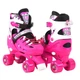 Ролики-квади (захист+шолом) Scale Sport Pink р. 29-33 - зображення 2