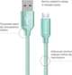 Кабель ColorWay USB – microUSB 2.1A 1 м Mint (CW-CBUM002-MT) - изображение 2