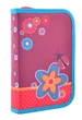 Пенал твердий одинарний Flowers red, 20.5*13*3.2 (531687) - изображение 1