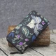 Кошелек женский ручной работы BlackOwl Магнолия Purple 101300301106 кожаный черный - изображение 1