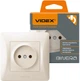 Розетка VIDEX Binera без заземления Кремовая (VF-BNSK1-CR) - изображение 1