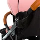 Прогулочная коляска Bene Baby D200-06 Демисезонная Розовая на Черной Раме CH200306 - изображение 9