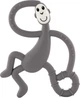 Игрушка-прорезыватель Matchstick Monkey силиконовый Танцующая обезьянка Серый 14 см (MM-DMT-001) (0659436975521) - изображение 1