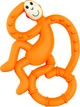 Игрушка-прорезыватель Matchstick Monkey силиконовый Маленькая танцующая обезьянка Оранжевый 10 см (MM-MMT-005) (0659436975637) - изображение 1