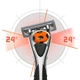 Змінні картриджі для гоління Wilkinson Sword Quattro Core Motion 3 шт. (4027800109623) - зображення 2