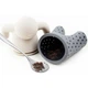 Ситечко для заварювання чаю Tea Strainer "Чоловічок mr. Big Tea", силіконове, сіре - зображення 2