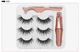 Набор накладные магнитные ресницы+подводка+пинцет Magnetic lashes 5 магнитов - изображение 2