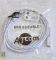 Кабель-удлинитель Atcom USB 2.0 AM/AF 3 м White (3790) - изображение 3