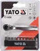 Набор отверточных насадок с трещоткой YATO 1/4" 25 мм 11 шт (YT-14390) - изображение 3