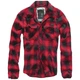 Рубашка в клетку мужская Brandit Check RED-BLACK (L) - изображение 1