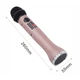 Беспроводной Bluetooth микрофон для караоке 9ВТ MicMagic Premium L598 c Функцией записи песен и тканевый Чехлом c функцией сменной Батареи Rose (WB573085) - изображение 10