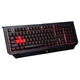 Клавіатура A4tech Bloody B125, USB Black Ігрова, мультимедійна, червона підсвітка, вологозахисна - зображення 2