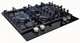 Варочная поверхность газовая Luxor RG 650 BGL SS Wok + круглая подставка WOK в подарок, черный - изображение 5