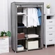 Текстильный гардероб тканевый шкаф HCX «88105 gray» 105х45х170 см. Серый - изображение 1