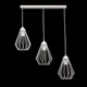 Светильник потолочный подвесной 100lamp Loft Е-27 металл, белый (NL 05371-3W) - изображение 1