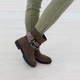 Ботинки женские Woman's heel 38 коричневые (О-750) - изображение 1