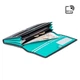Кошелек женский кожаный Visconti Topaz Black/Aqua (CD21 BLK/AQUA) - изображение 3