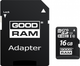 Карта памяти Goodram microSDHC 16GB UHS-I class 10 + adapter (M1AA-0160R12) - изображение 1