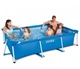 Каркасный прямоугольный семейный бассейн Intex 28272 "Rectangular Frame Pool", синий, размер 200х75 см - изображение 1