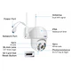 Вулична WIFI камера відеоспостереження Hiseeu WHD813 4MP поворотна PTZ Onvif - зображення 6