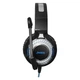 Ігрові дротові навушники Jedel GH202 з мікрофоном і RGB підсвіткою Black/Blue (GH202) - зображення 3