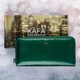 Кошелек женский кожаный Kafa RFID BC74 зеленый - изображение 8