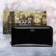 Кошелек женский кожаный Kafa RFID BC74 черный - изображение 8